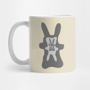 Lapo the Kid - minimal gray Bunny matryoshka Mug